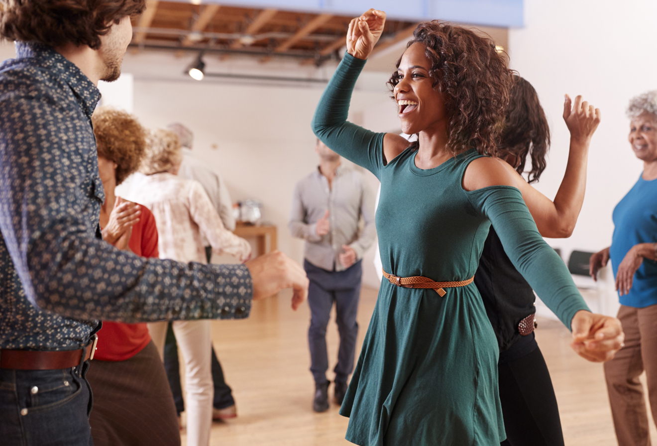 Singles taking dance lessons at Arthur Murray Richmond Henrico
